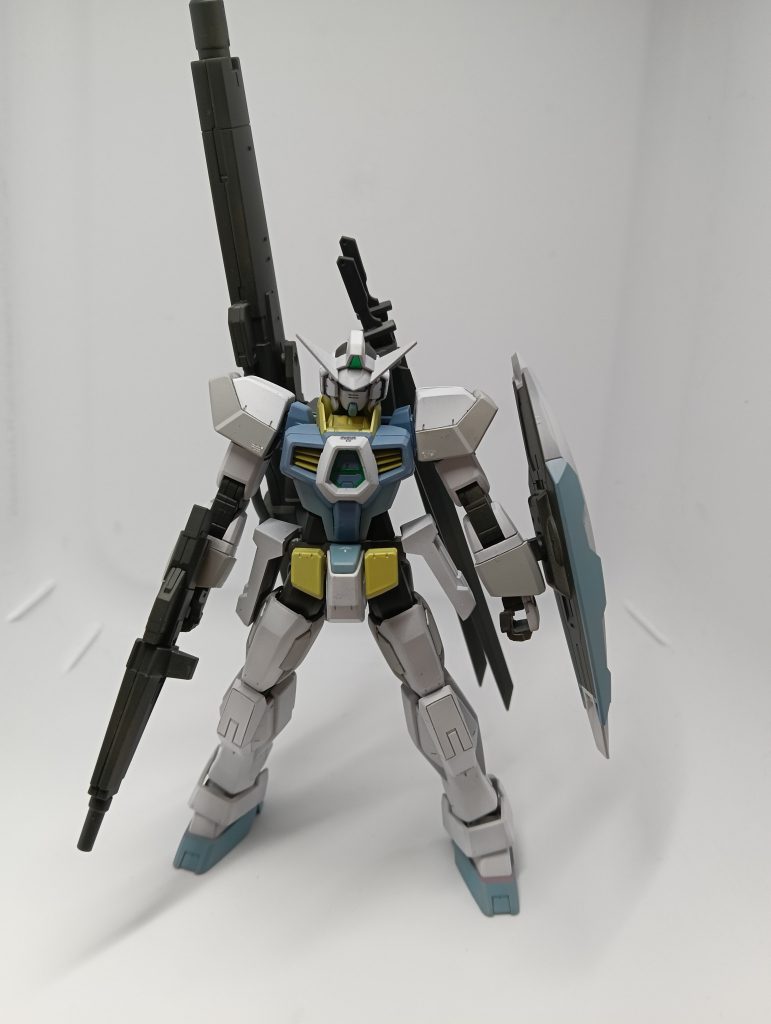 まずは正面から今回は白組だったので赤を一切使わず、暗い色もできるだけ使わないようにしました。