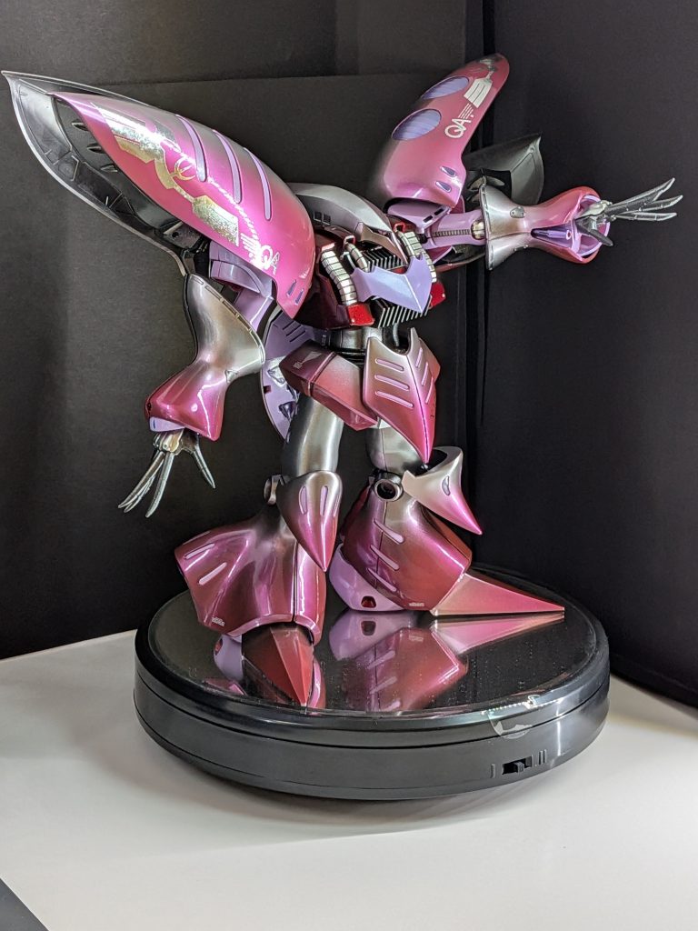 シルバー→クリアーピンクでグラデーション塗装後、コンパウンドで少し磨いてみました✨