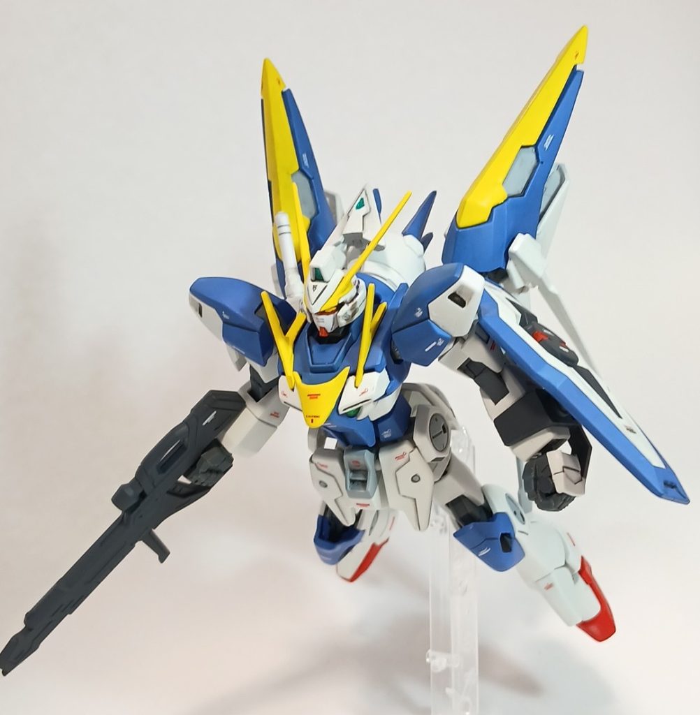 アサルトバスターのような火力と装甲重視やエクシアのような近接武装追加などのプランもありましたが最終的にはバランスの良いベーシックな機体に仕上がりました。