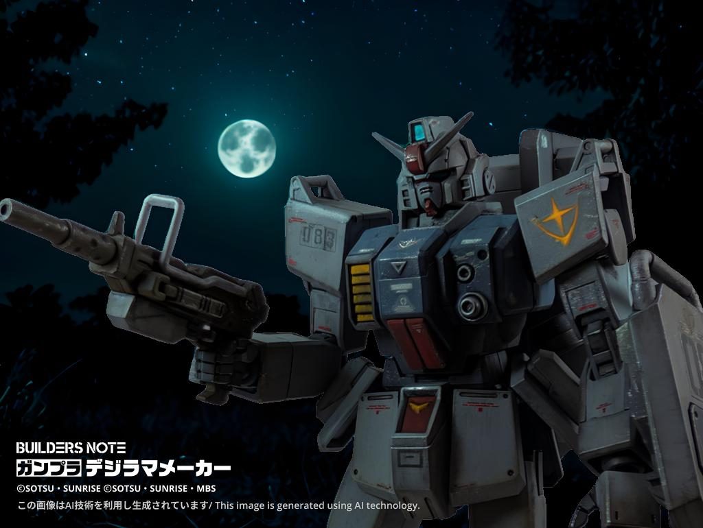 夜の行軍。何も考えずにデジラマ加工してみたら、気に入った１枚です(zaku-kao2)