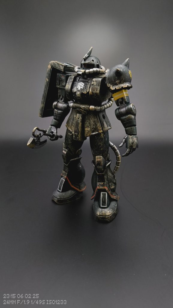 んん～渋い。そして汚しすぎた。リアルタイプなんていうからにはウェザリングでリアルさ出してやりたいなって