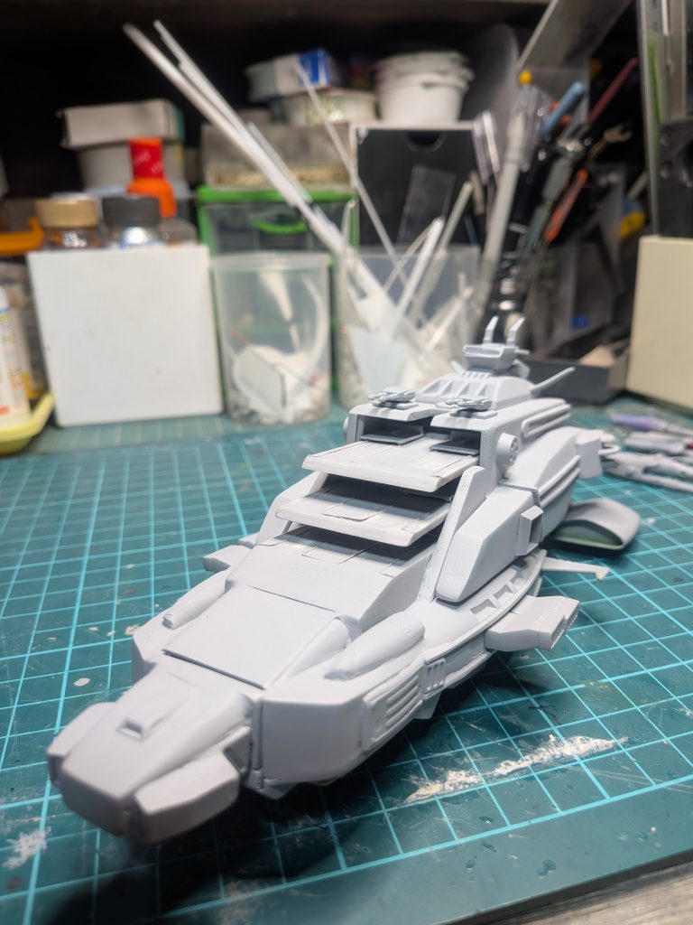 プラ板加工やジャンクパーツを取り付け、おおよそまとまりました。