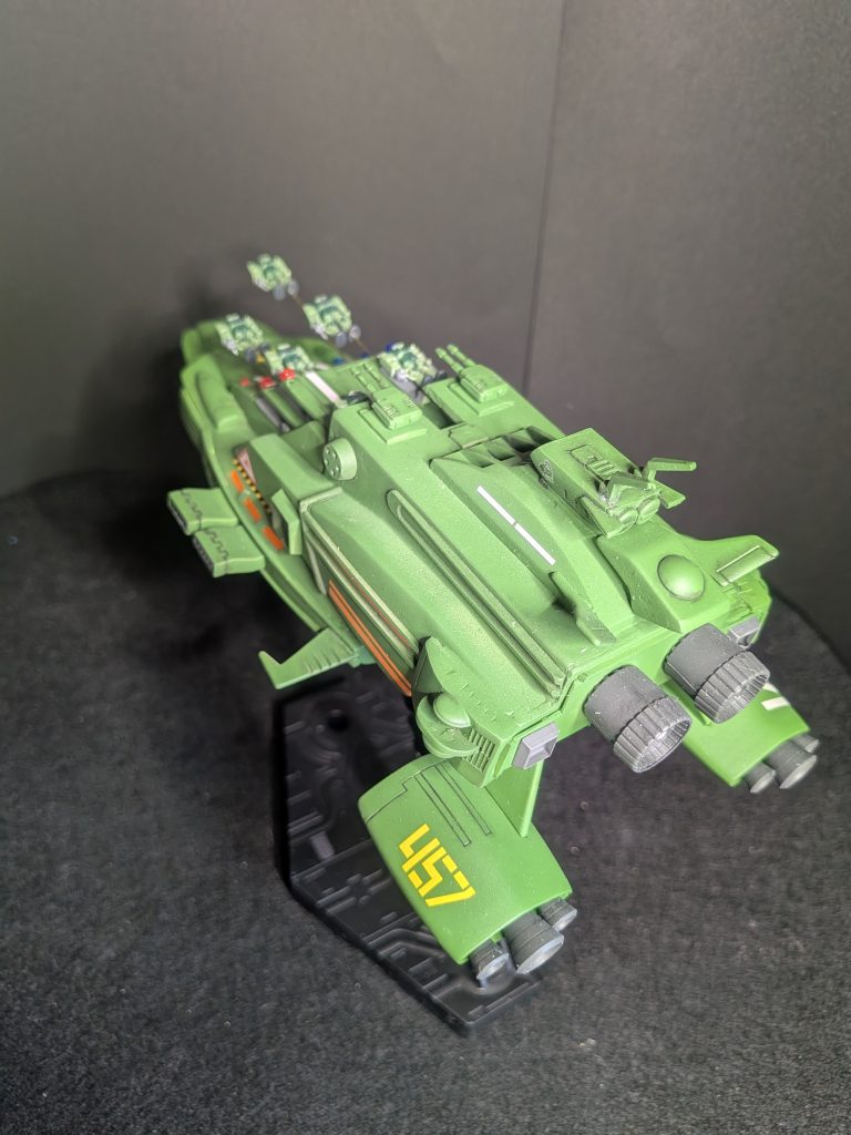 ブリッジからも射出状況が見渡せます。