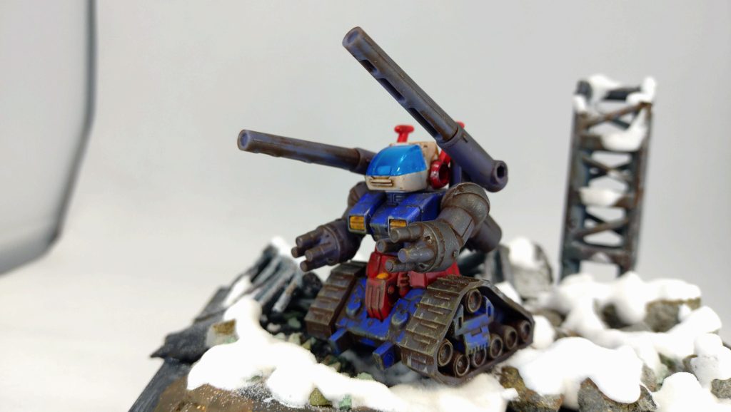 モビルスーツアンサンブルのガンタンク！だいぶ前に作ったものですが、せっかくの元旦投稿ってことで！！皆さんが善いガンプラライフを送れますように😌