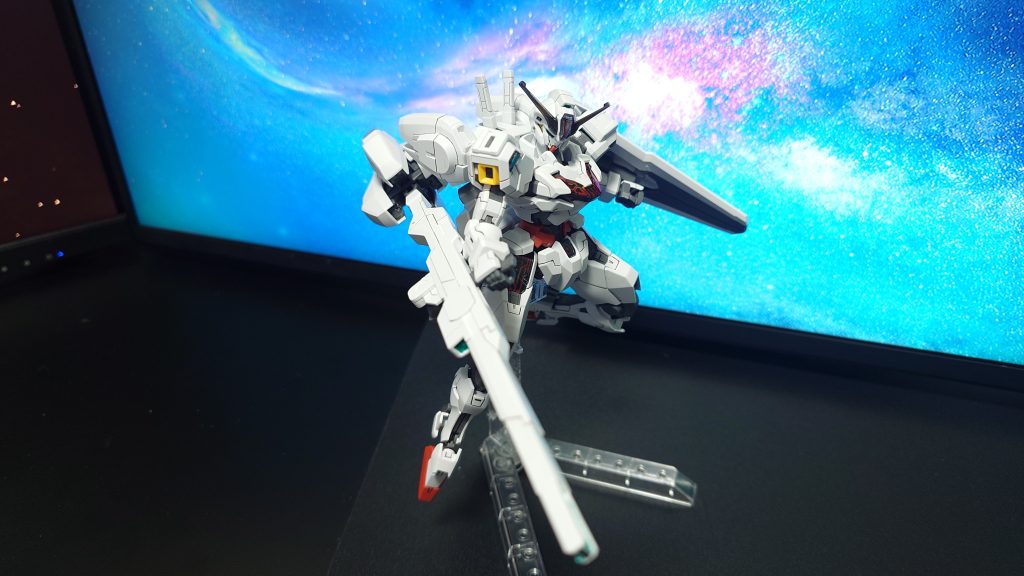 お気に入りアングルライフルもいっぱいに収めようとするとどうしても遠めアングルになってしまうー(gundam-kao4)