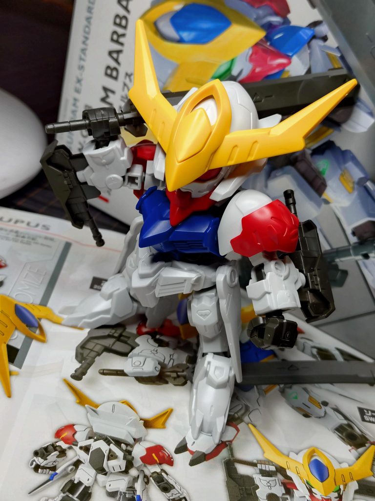 素組み。こいつだけ再販されないせいで中古価格ぶち上がってましたが、たまたま良心的な店舗で発見できてコーフンしながら即購入しました。