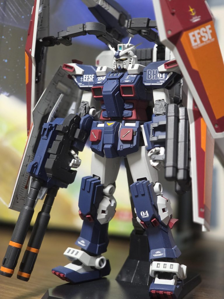 完成!シタデルカラーの上からタミヤのスミ入れをすると拭き取りの際塗装が落ちる可能性があるため最初に光沢トップコートを吹いて最後につや消しを吹きました。