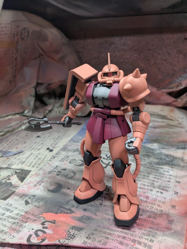 塗装が終わり、組み立てた段階で自分の中では満足してしまい、スミ入れをしてませんでした😅手抜きで大変申し訳ございません🙇