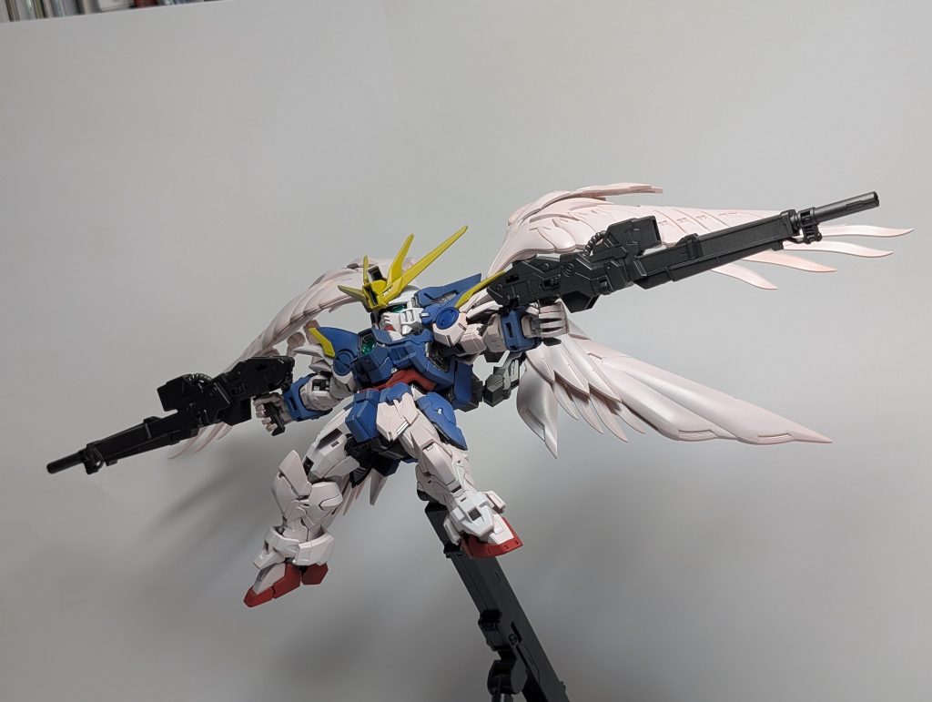 ちなみにこのキットは素晴らしい！可動域が広く、ディテールもしっかりはいっていて感動しました。