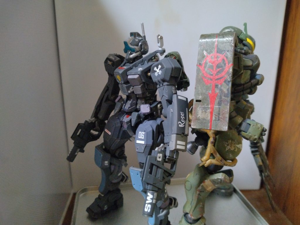 今回もビームスプレーガンに消音装置取り付けてます(この改造が一番楽しい)