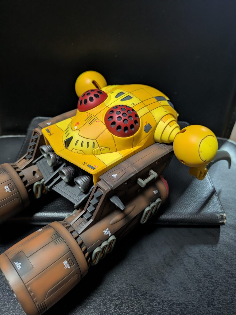 ブースター部は3段階に分けてグラデーション塗装してあります。