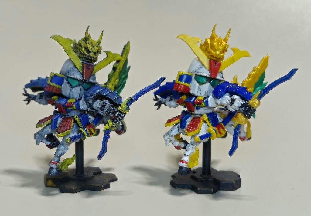 一体目との比較です。