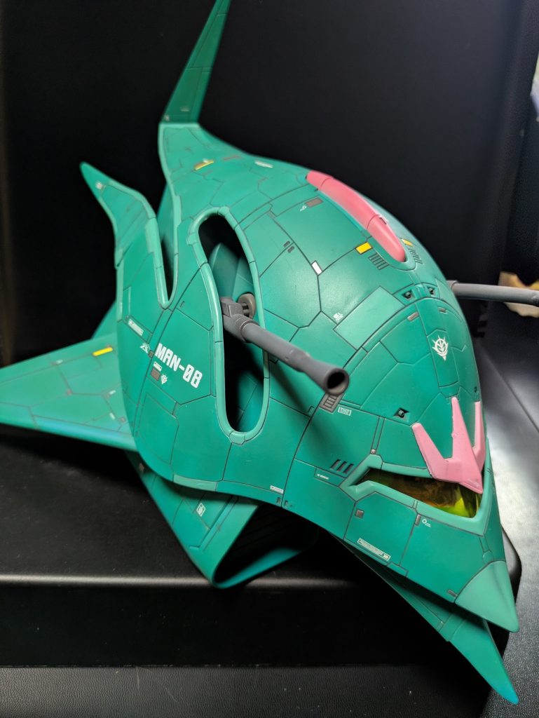 グリーンは2色で色分けしてアニメに近い色に調色しました！