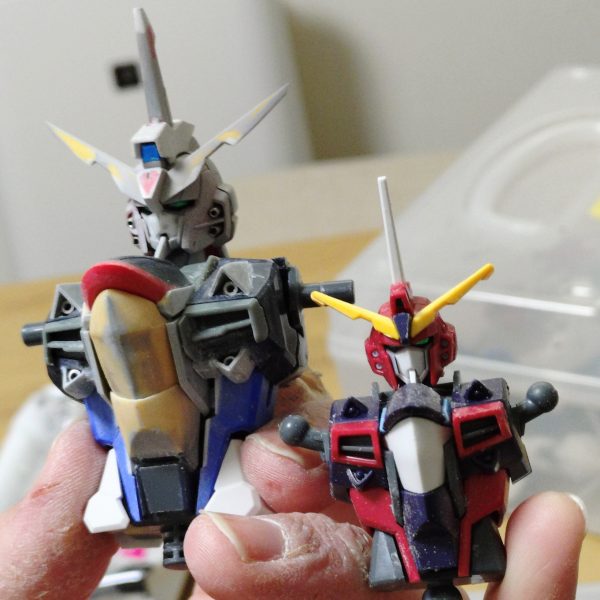 正月休みのリソースを突っ込んでイモジャ胴体カタチになりました。想定していたよりも「フリーダム」が使えたので楽でした🫡こっから腰に進みます！（3枚目）