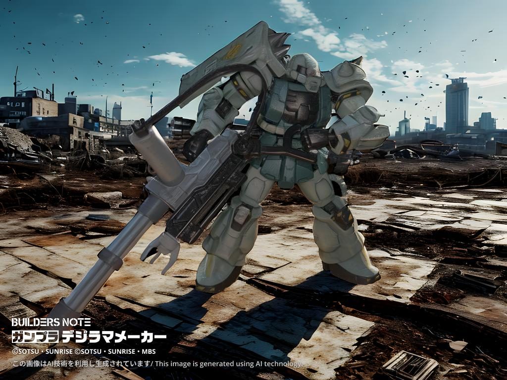 脳内設定では上部のメガ粒子砲はジェネレーター不足で連射は不可、単発で数発程度の発射。因みに外せるのでガトリングが弾切れの際単独での使用も出来ます。