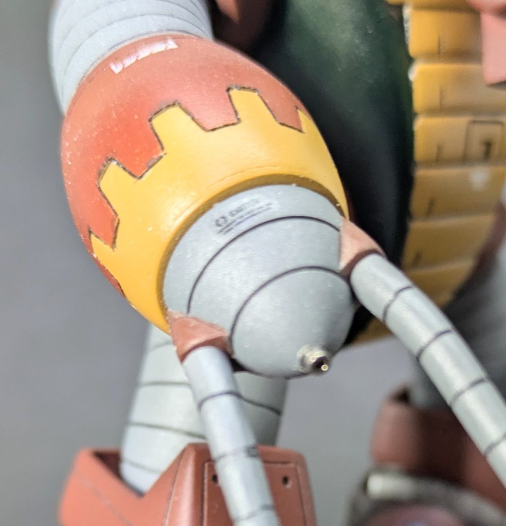 腕部先端はビーズを付けてこちらもディテールアップ✨️