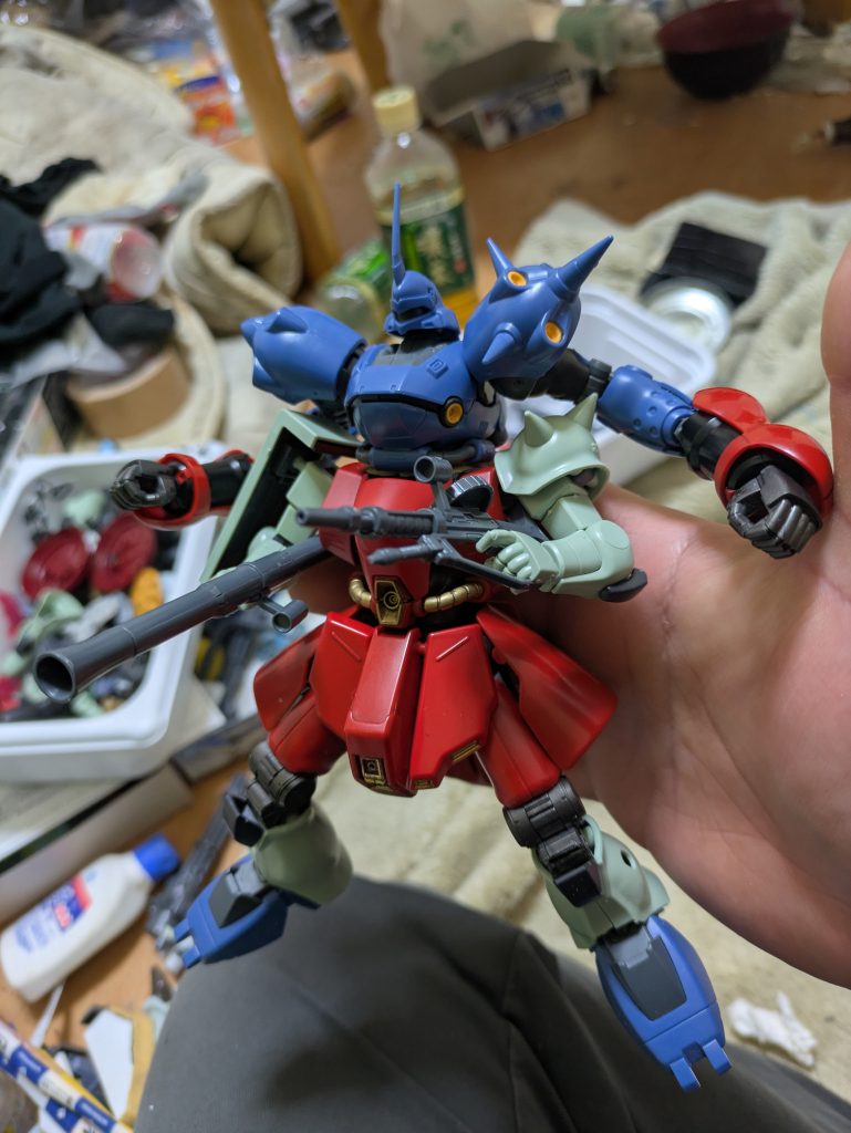 作品名：たまらん（笑）<p>ちょっと改めて細かい部分改造して取り付きがいいよにジョイントつくりかえたら思ってた以上に形よく 仮ミキシングすることが出来ました💡 ザクIIの腕がサブアーム的な感じで良い感じ(≧∇≦)b脚部は短足になる（短足ではあります [&hellip;]</p>
