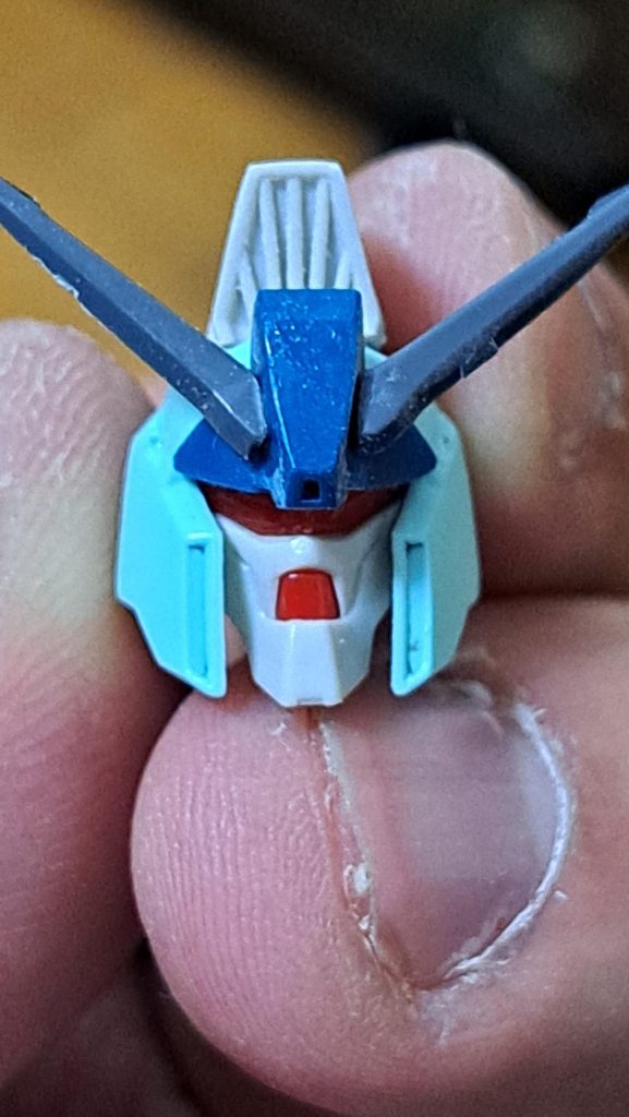 リガズィの頭サイコMarkⅡに似てるな〜って思ったので、サイサリスの頭部とミキシングしてみました。細めで見るとサイコMarkⅡに似てる❔