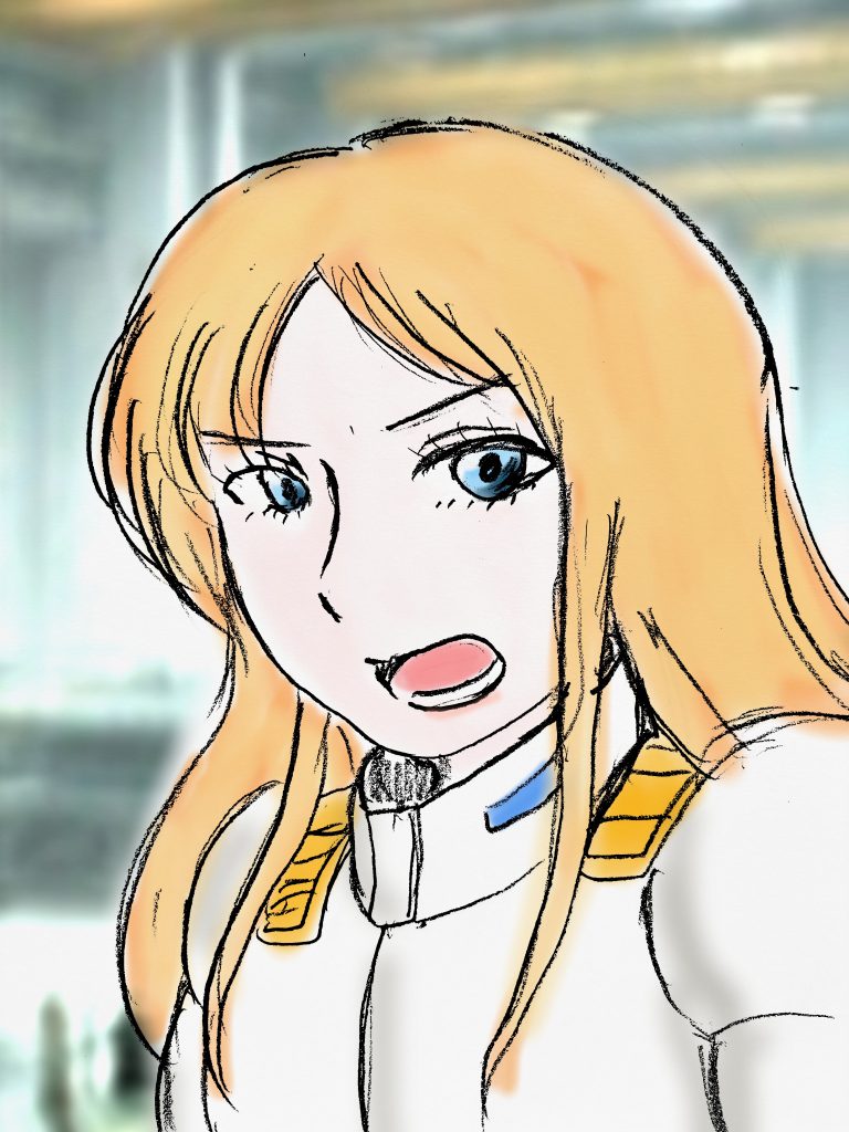 ドックに戻るや、マイセンは機体を降り、駆け出した。大尉、と、ローワンが大声で呼ぶのが聞こえたが、構わず駆けた。向かった先には、ランチから降りてきた