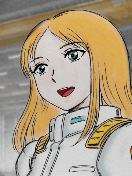 前線を騒がせるだけ騒がせて、”マリア”は月の方面へ退いた。次はルナ2あたりで慰問ライブでもやるつもりなのか。対応する将校どもは手を焼かされるだろう。「1個だけ、言わせてもらってもいい?」輸送シャトルに乗り込む前に、”マリア”が生意気な目つきで言う。「あのさ。」「いいと言っていない。」「いいから聞きなよ、若者の言葉に耳を傾けられないオっさんは、時代遅れでカッコ悪いよ。」 本当に、いちいち腹立たしい小娘だ。「そのさ、しかめっ面で、大義だの戦士だの言うの、やめな。みっともないし、ダサい。人の命を奪う自分を美化しない方がいいよ。」「……言いたいこととは、それか?」「そう、それだけ。どうやら、戦いをやめるには、人類みんなでニュータイプになるくらいしかなさそうだし。」「……それこそ、くだらんおとぎ話ではないのか?」「そうかもね。じゃあね。」 それだけ言って、いつものようにギターを担ぐと、生意気な小娘はデニー・マイセン・ライオスの前から去った。