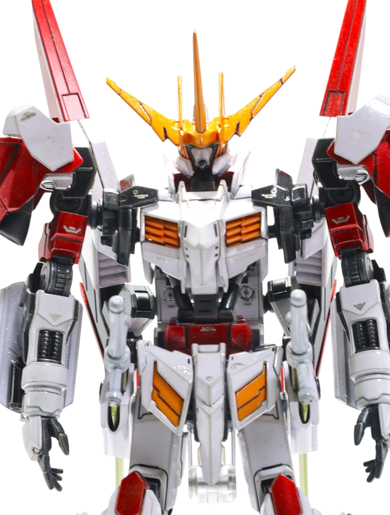 バストショット。目はシルバーにクリアグリーンで塗装。アンテナは端白星とマルコシアスの2個1です。