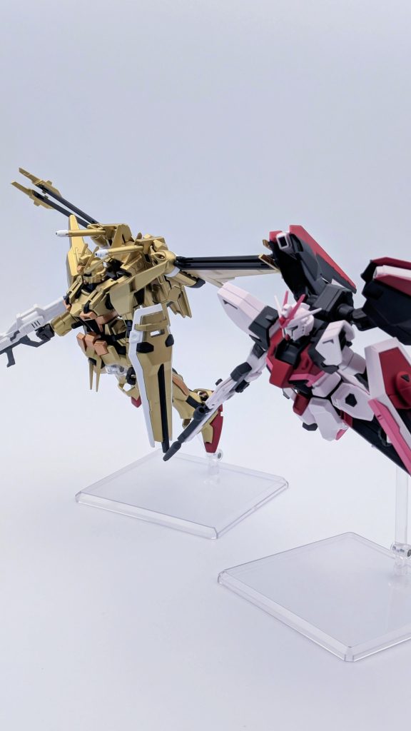 以前投稿したフリーダムルージュhttps://gumpla.jp/hg/2150461と一緒に。パイロットはカガリなのか、ムウなのか、アスランなのか…。全く考えていません。。