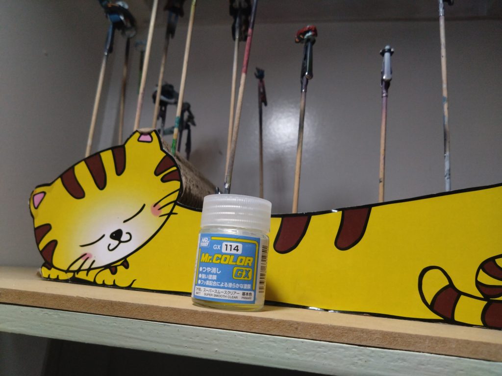 つや消しでフィニッシュ。