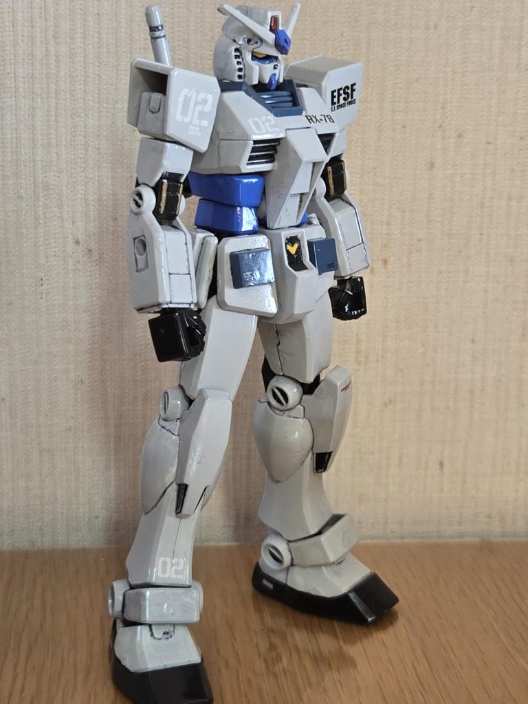 エントリグレードはガンダムらしいスタイルです。