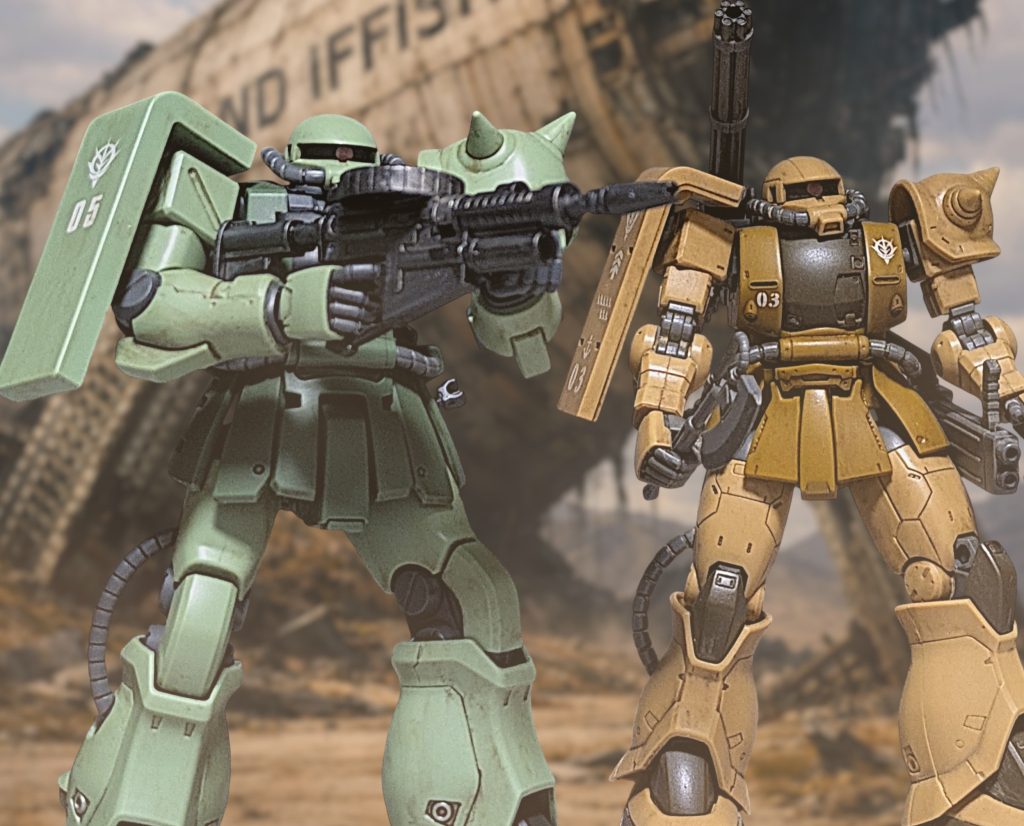 UC.0095.12月18日。オーストラリア トリントン統合基地訓練エリア内。アイランドイフィッシュ残骸落着地点。F2型パイロット[国連軍の新型機が演習中だな。どの程度か少し確かめてみるか]ザク・ハーフキャノンパイロット[エレノアからは偵察命令だけだったはずだが?]F2型パイロット[少し遊んでやるだけだ]