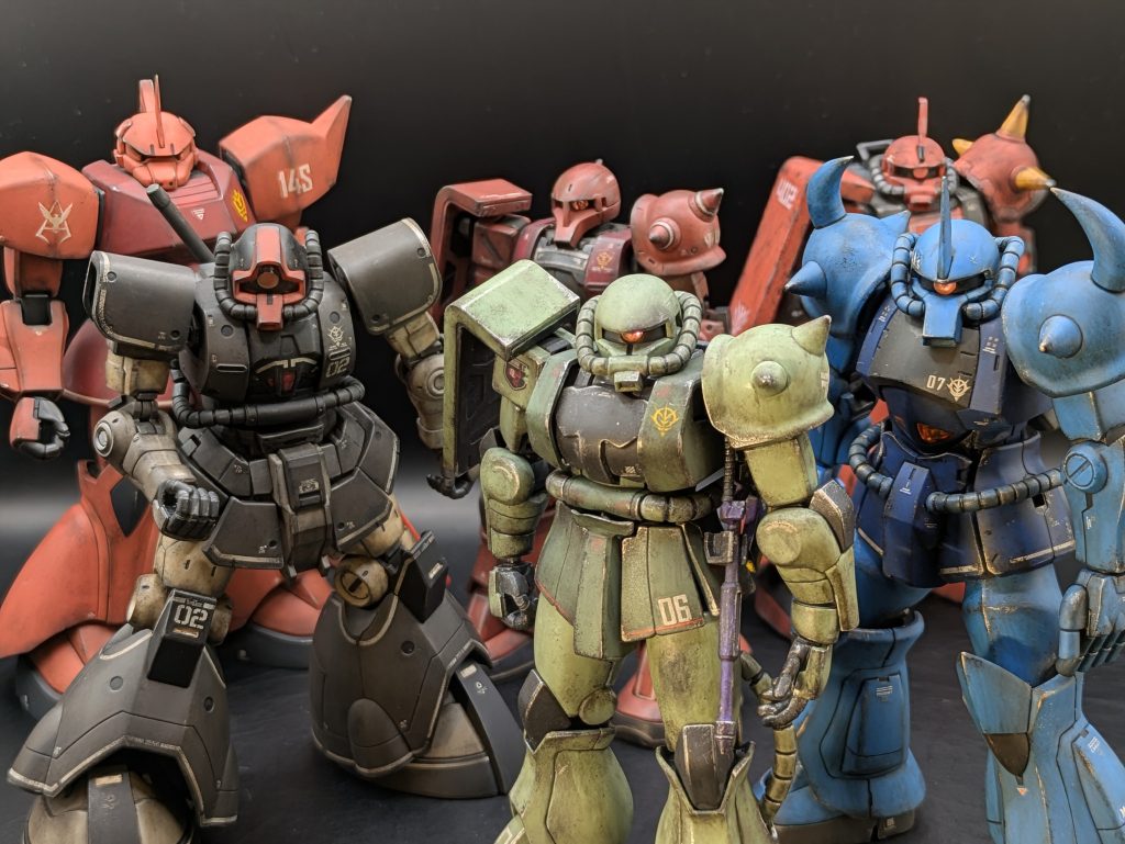 同じく、ジオンチーム❗️なんかヤサグレてるなぁ…