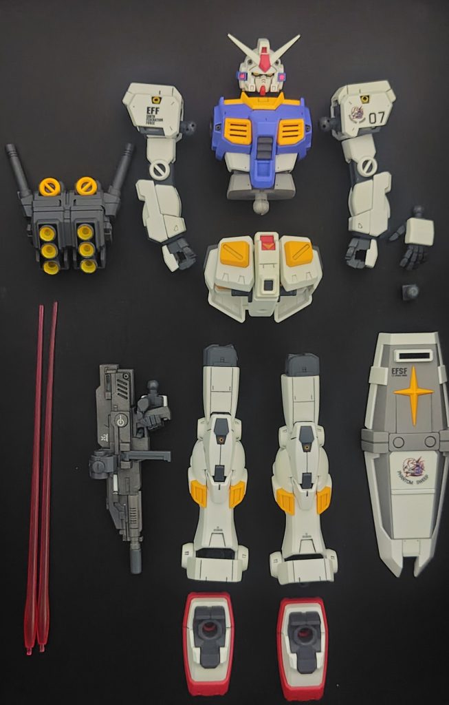 1 　全体的にスジ彫りを追加2 　青、赤、黄色系の塗料には蛍光塗料をまぜ、センチネル塗り風に（難しいですね！）3 &nbsp;　細部塗り分けはマスキングとマスキングゾルで塗り分け&nbsp;