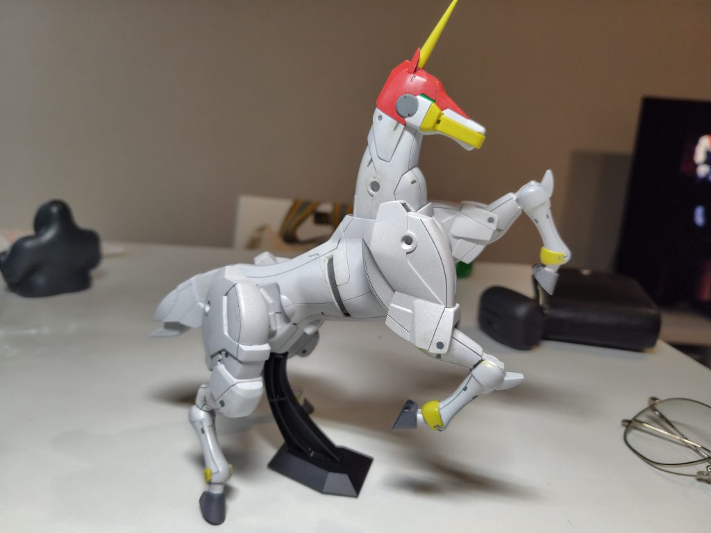 風雲再起は全塗装と合わせ目消しで制作しました♪なかなかしんどかったけど完成度には満足(zaku-kao5)