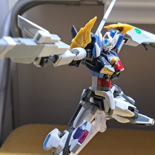 HGCEフリーダムガンダムをベースに作り主人公機風にオリガンを作りました名前はガンダムネクサスですプラ板でシールド、ビームライフル、フライトユニット(翼)を自作しました無塗装ですが塗装した状態で、新しく投稿していきますこれからも射撃特化や格闘特化も作って行こうと思っておりますので応援よろしくお願いします&nbsp;（4枚目）