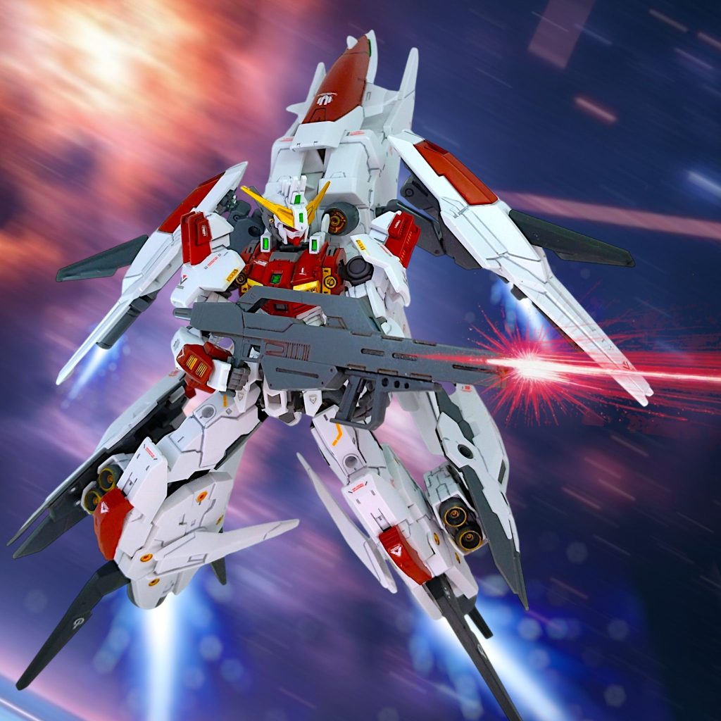 実は当初の想定は「HGガンダムジリウス・宙間戦仕様」でした(gundam-kao5)