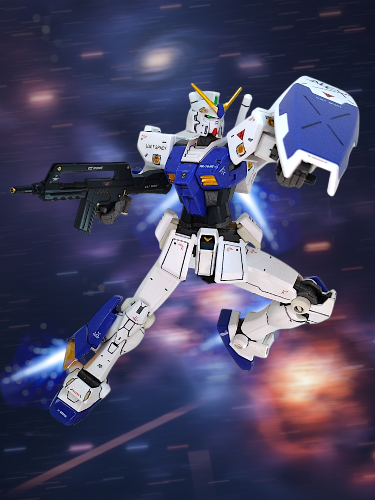 作品紹介より、ただの愚痴になっていましたということで、アレックスですカラーリングと特徴的なパーツが付いていればそれっぽく見えますねそのあたりはジムⅢベースで過去に作った最終決戦型アレックスや、赤いガンダムで作ったアムロ専用ガンダム(GQ)で実証済み