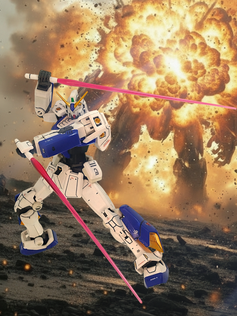 謎の巨大ロボを切り捨てるアレックス今回もお目汚し失礼いたしました!次回は閃光のハサウェイの公開に併せて、関連作品を作ります!映画も早く観に行きたいです(gundam-kao6)