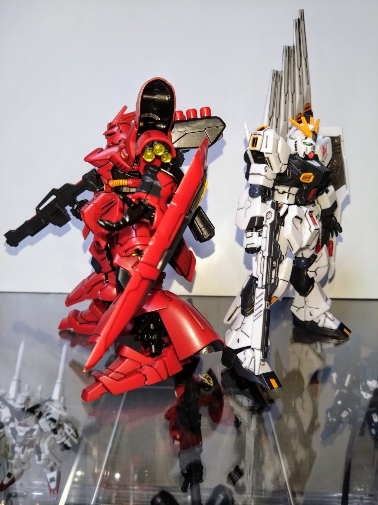 逆襲のシャアのライバル機で並べて見ました!