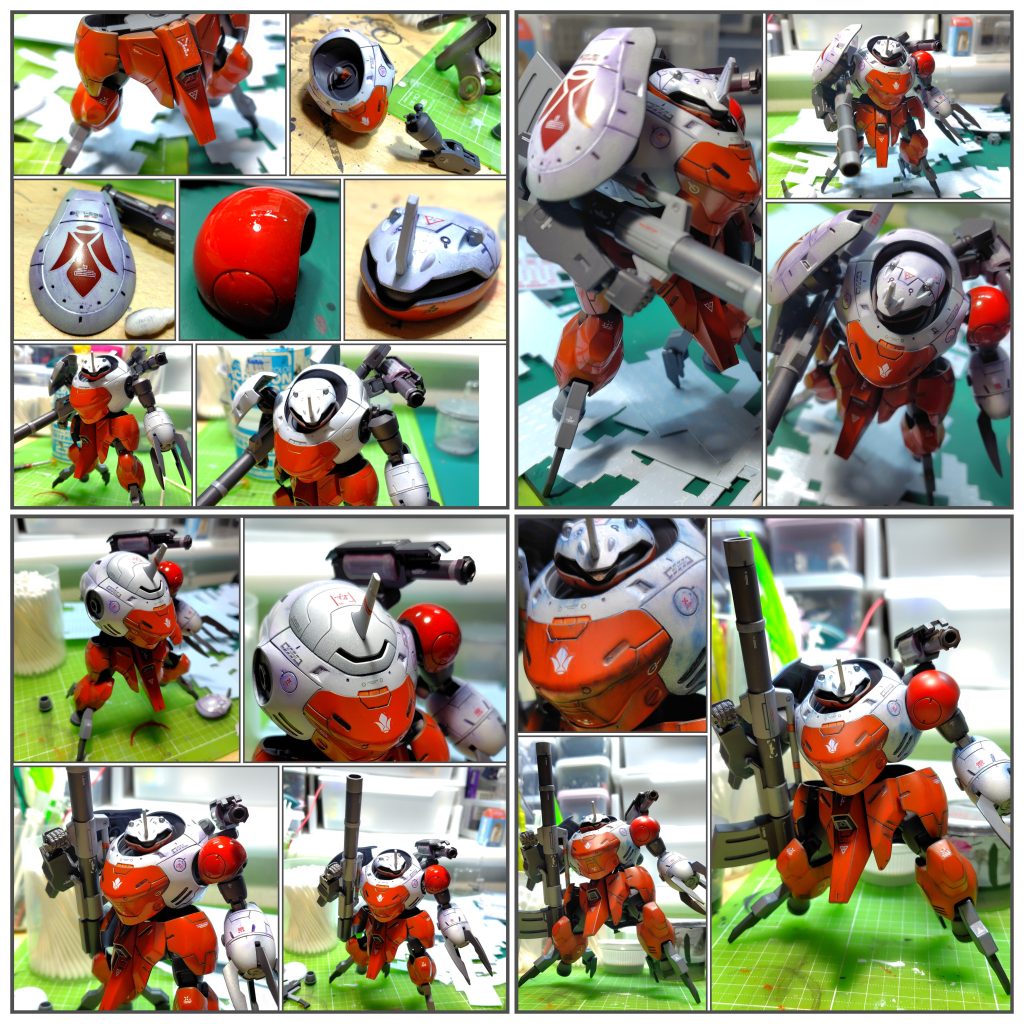 モンキー意匠の顔周りも作るには作ったのですが如何せんどーにもグッっときませんでした。事前の調査でマンロディ顔が余剰で付属されてるっぽいことから購入したと言っても過言ではありませんでした。店頭に並んでいるものを色々吟味して購入できるのはなんかとっても良い感じでした。