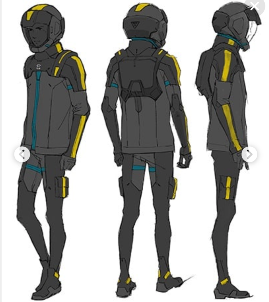 ハサウェイのパイロットスーツがこんな感じなので