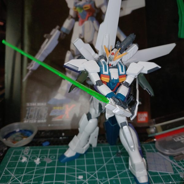 2026年ガンプラ1作目製作中。30周年記念に主人公機を製作···してたのになんか別物に（笑）そろそろ塗装せんともう1月終わってまう💦（6枚目）