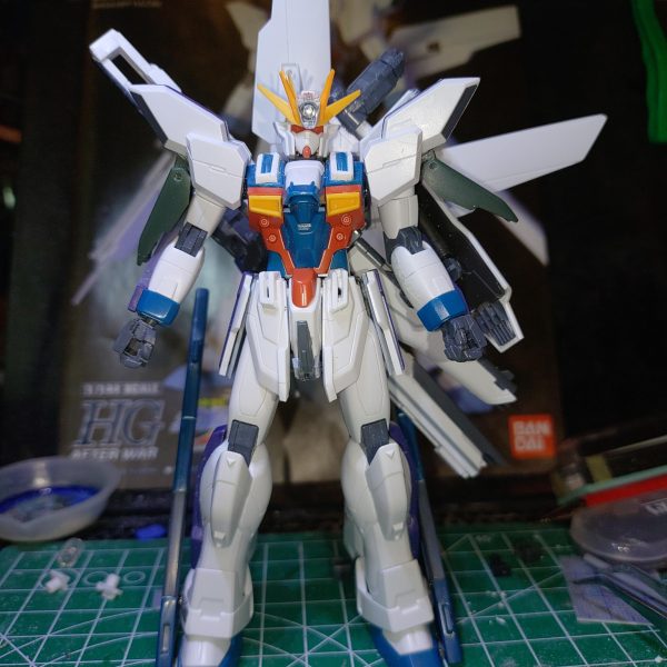 2026年ガンプラ1作目製作中。30周年記念に主人公機を製作···してたのになんか別物に（笑）そろそろ塗装せんともう1月終わってまう💦（4枚目）