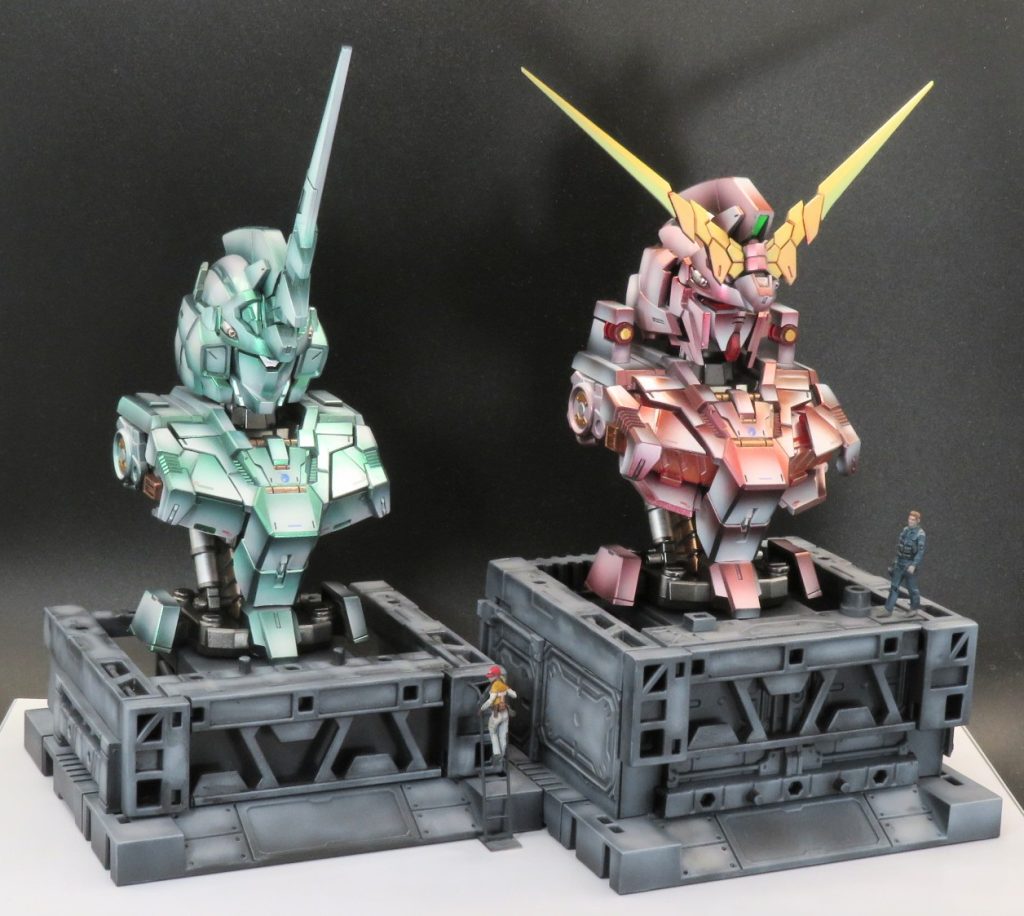 メカニカルバスト　ユニコーンガンダム台座付き–2枚目/制作者：YAMAYAMA