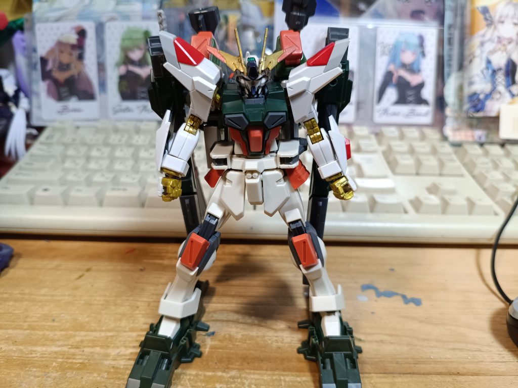 さらに足にゲタをはかせて安定感を上げる