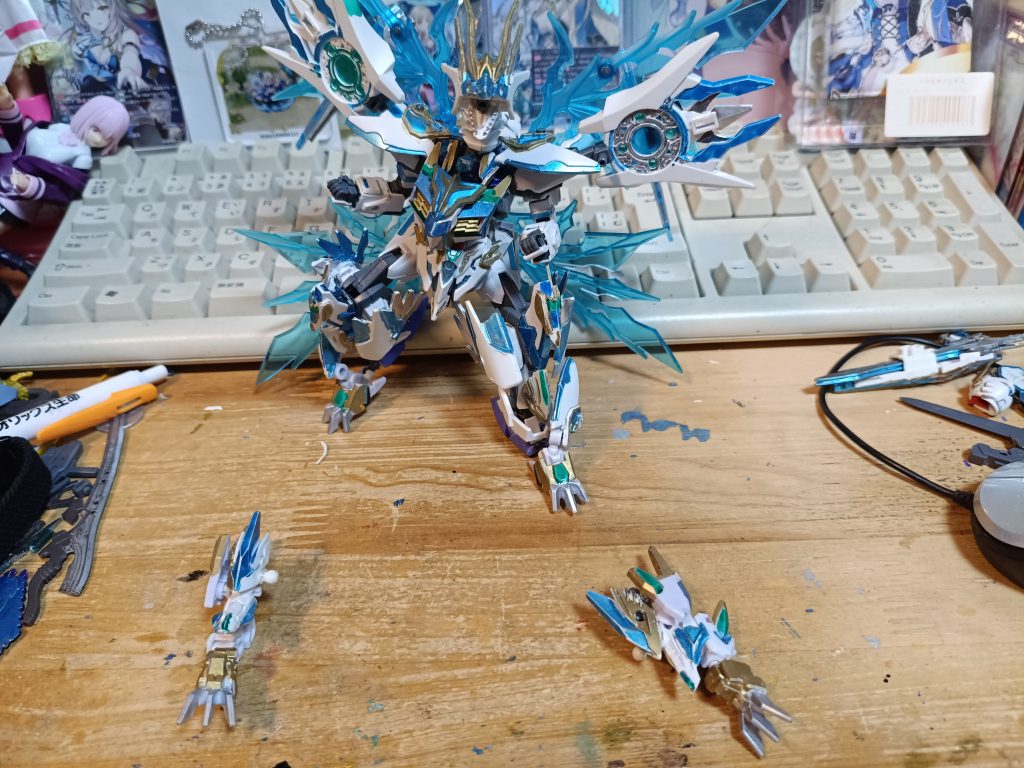 ドラグローを外して手首を差し替え