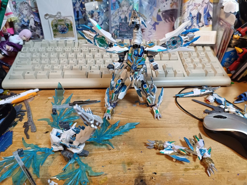 バックパック(羽)を外す