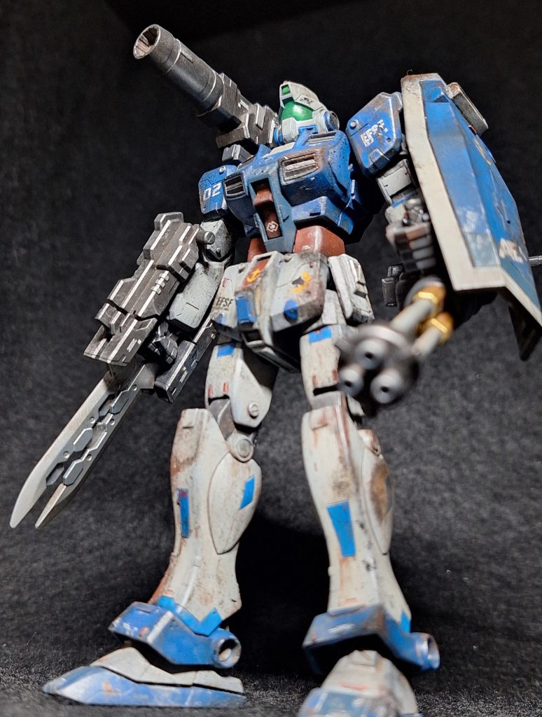 HG　寒冷地仕様ジム　瀧川カラー汚し塗装–4枚目/制作者：@feiru777