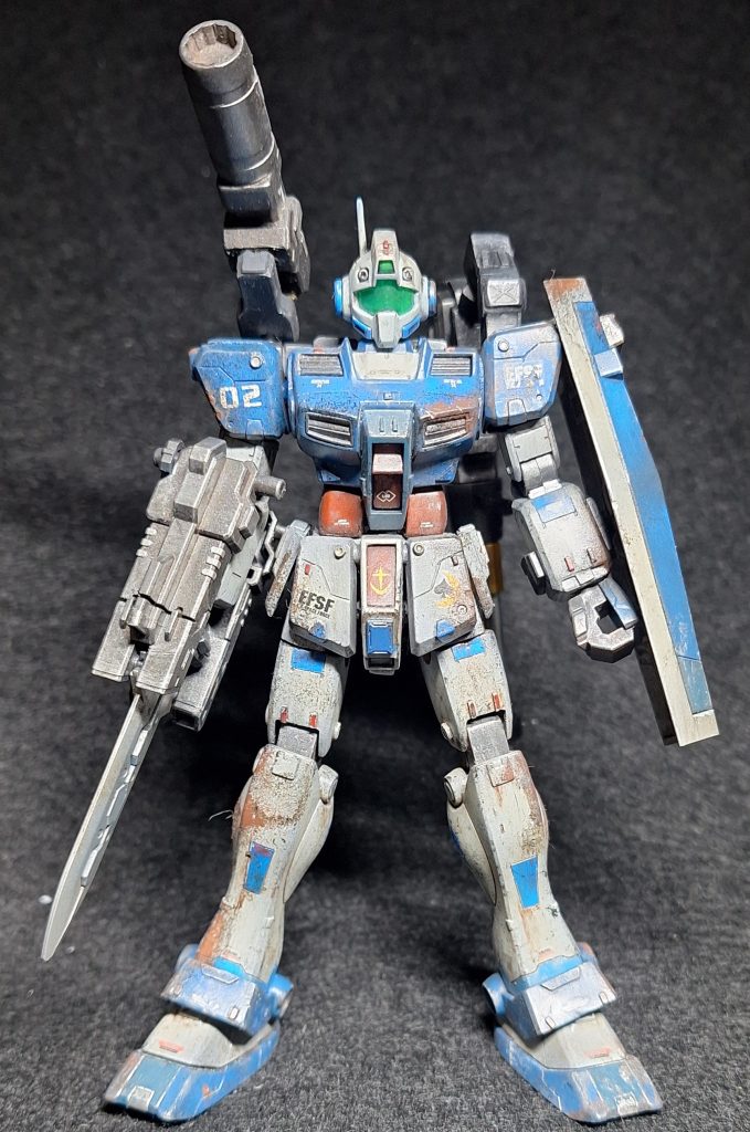 HG　寒冷地仕様ジム　瀧川カラー汚し塗装–2枚目/制作者：@feiru777