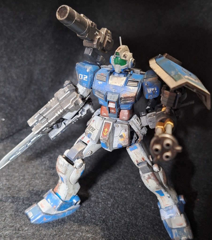 HG　寒冷地仕様ジム　瀧川カラー汚し塗装–3枚目/制作者：@feiru777