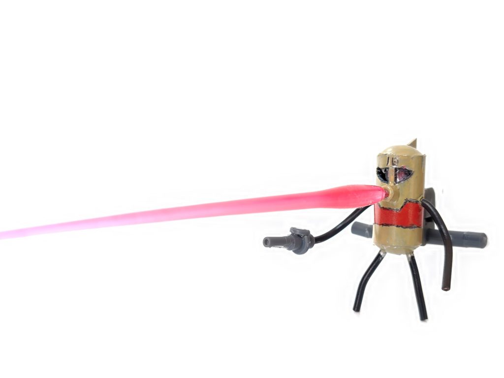 口からビームが出ます