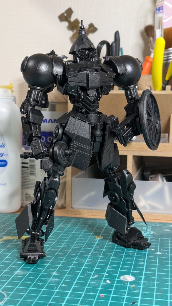 溶きパテ→黒サフ